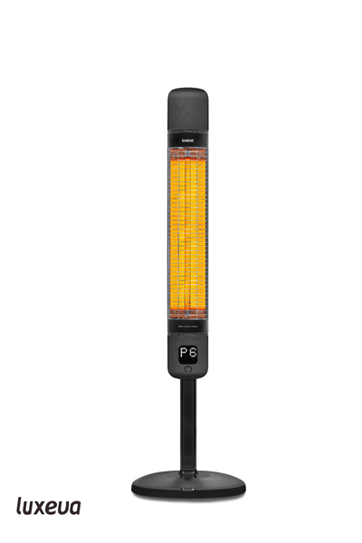 Smart FR Wi-Fi Akıllı Karbon Infrared Ayaklı Isıtıcı 2500W IP55 Dış Mekan Elektrikli Soba Jetblack