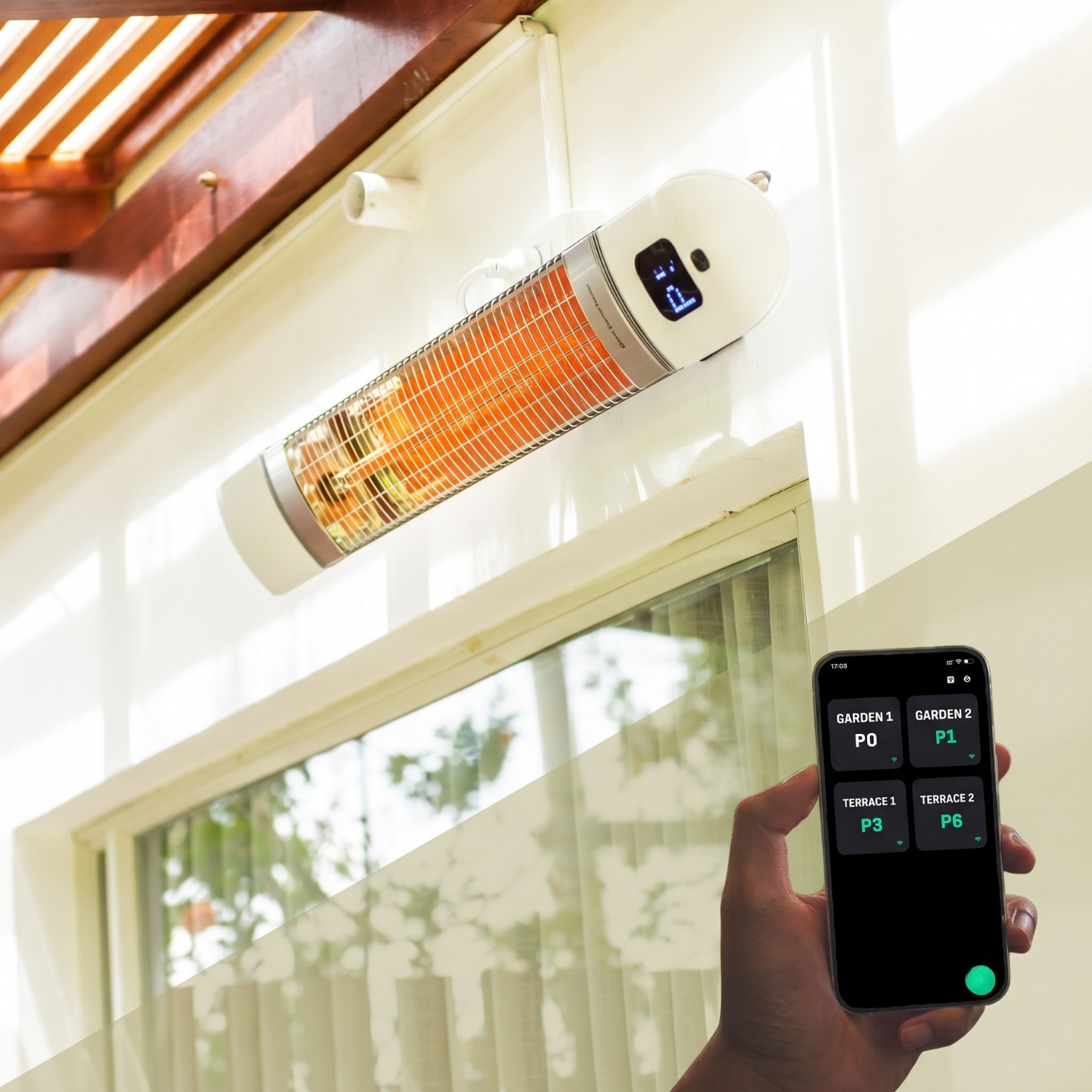 Wi-Fi özellikli Luxeva akıllı infrared ısıtıcı