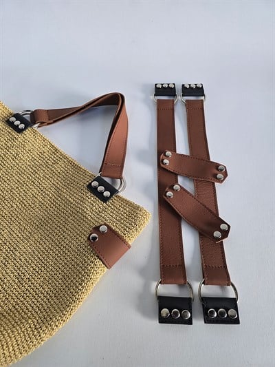 Stella Omuz Askı Set - Kahverengi, Siyah