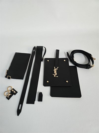 YSL El ve Omuz Çanta Kit - Siyah
