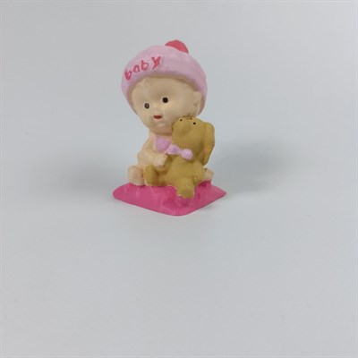 Yastıklı Bebek Küçük - Pembe- Teraryum Malzemesi