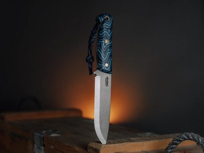 Ares Scandi - Mavi Micarta Kabza