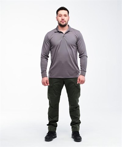 Aura Tactical Polo Uzun Kol T-shirt/ Antrasit