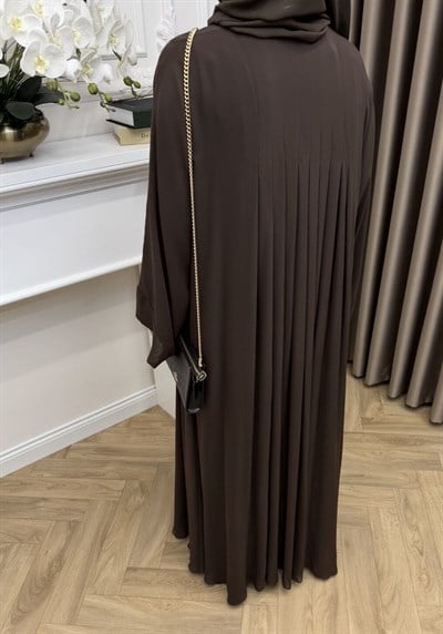 Almila Abaya Kahverengi