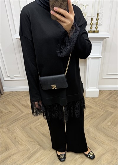 Layla Merserize Takım Siyah