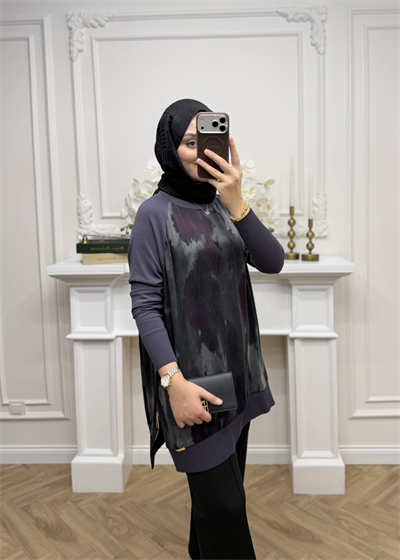 Maya Qupra Merserize Tunik | Antrasit