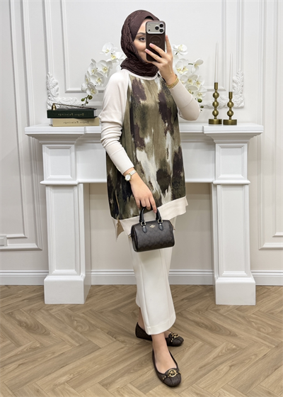 Maya Qupra Merserize Tunik | Ekru