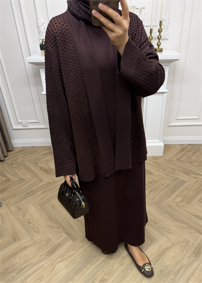 Royal Simli Merserize Takım | Kahverengi