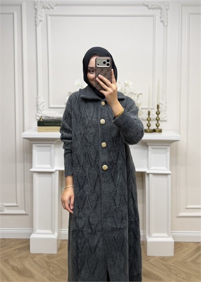 Talya Angora Hırka | Antrasit