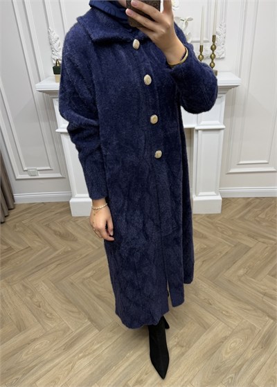 Talya Angora Hırka | Lacivert