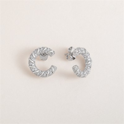 Diamond Twist Hoops