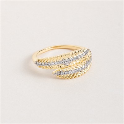 Golden Leaf Ring