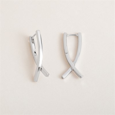 Silver Twist Earrings