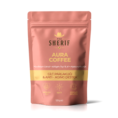 The Sherif AURA COFFEE (Cilt Parlaklığı + Anti-Aging Destek) 125gr