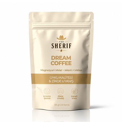 The Sherif DREAM COFFEE (Uyku Kalitesine Katkı + Zinde Uyanma Desteği) 125gr
