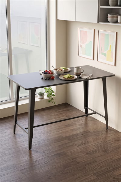 Cemre Antrasit 60X120 cm Yemek Masası, Mutfak masası