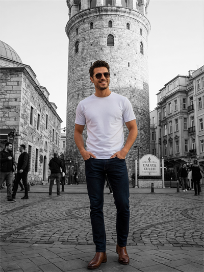 Basic T-Shirt Regular Beyaz