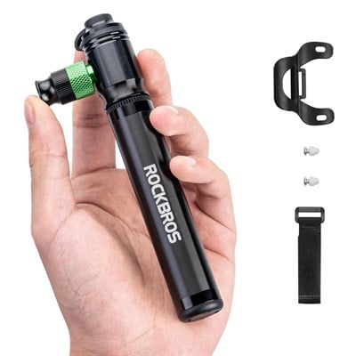 Rockbros CO2 Kartuş Uyumlu Alüminyum Mini Bisiklet Pompası (110 PSI)