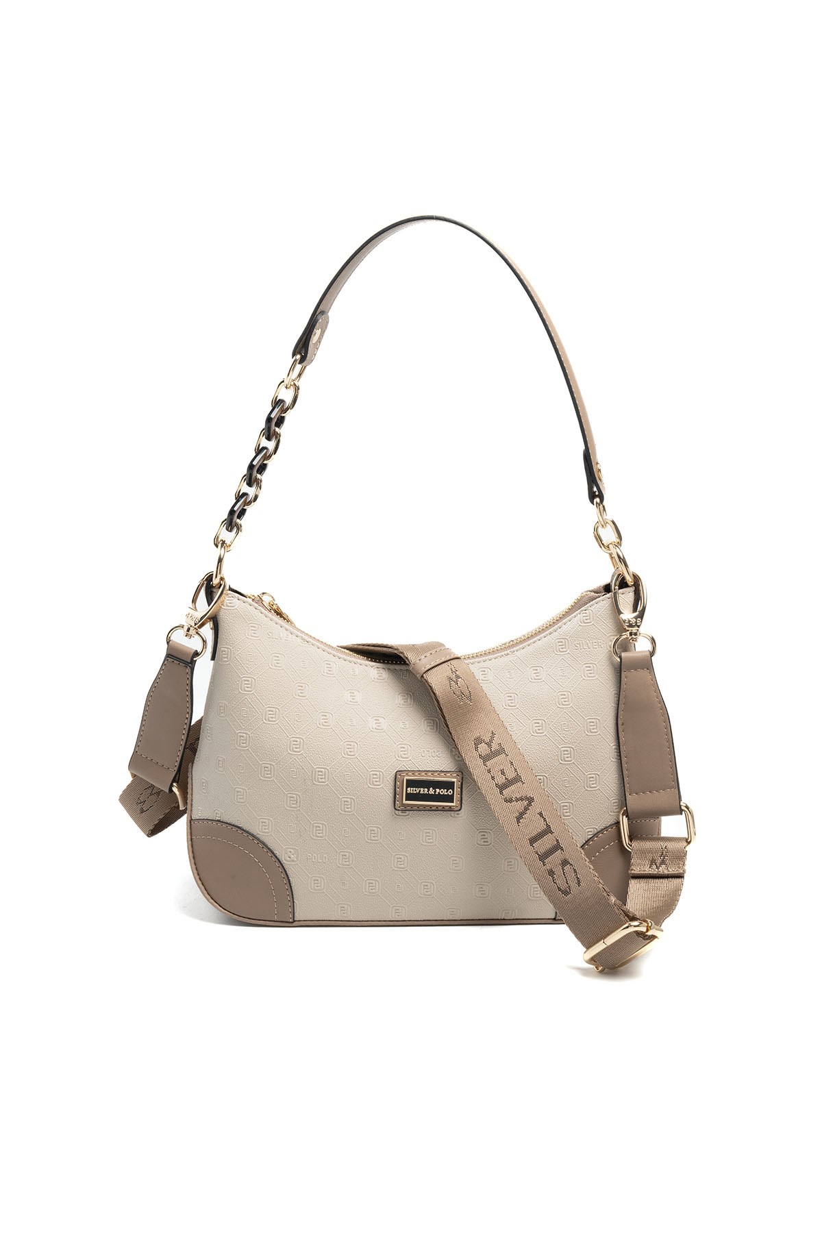 Silver Polo SP1277 Kadın Omuz Çantası Fashion Bej-Latte
