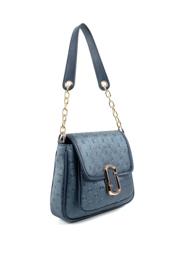 Silver Polo SP1147 Kadın Omuz Çantası Logolu Lacivert-Lacivert