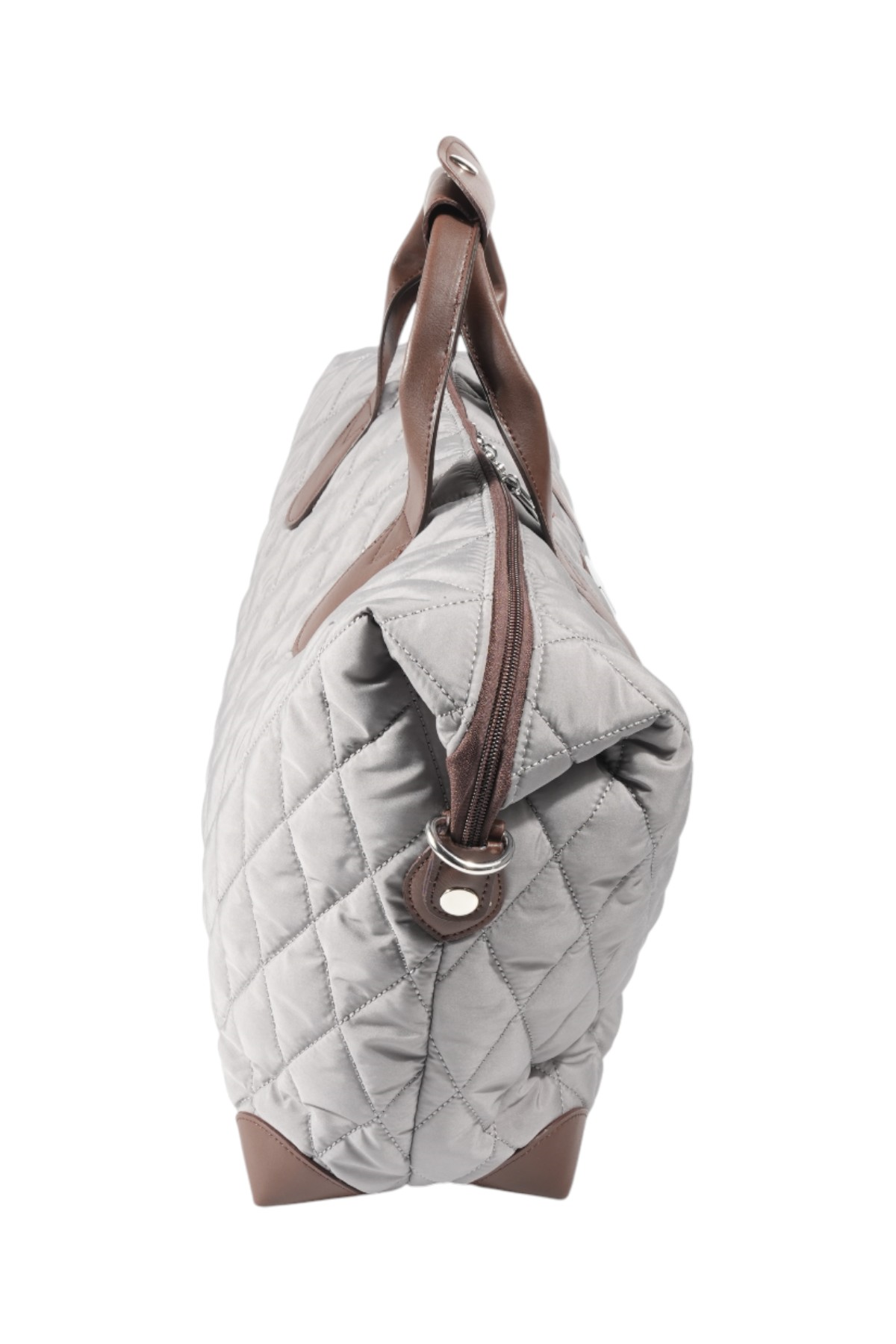 Silver & Polo SP1141 Kadın Seyahat Çantası Memory Gri-Kahve