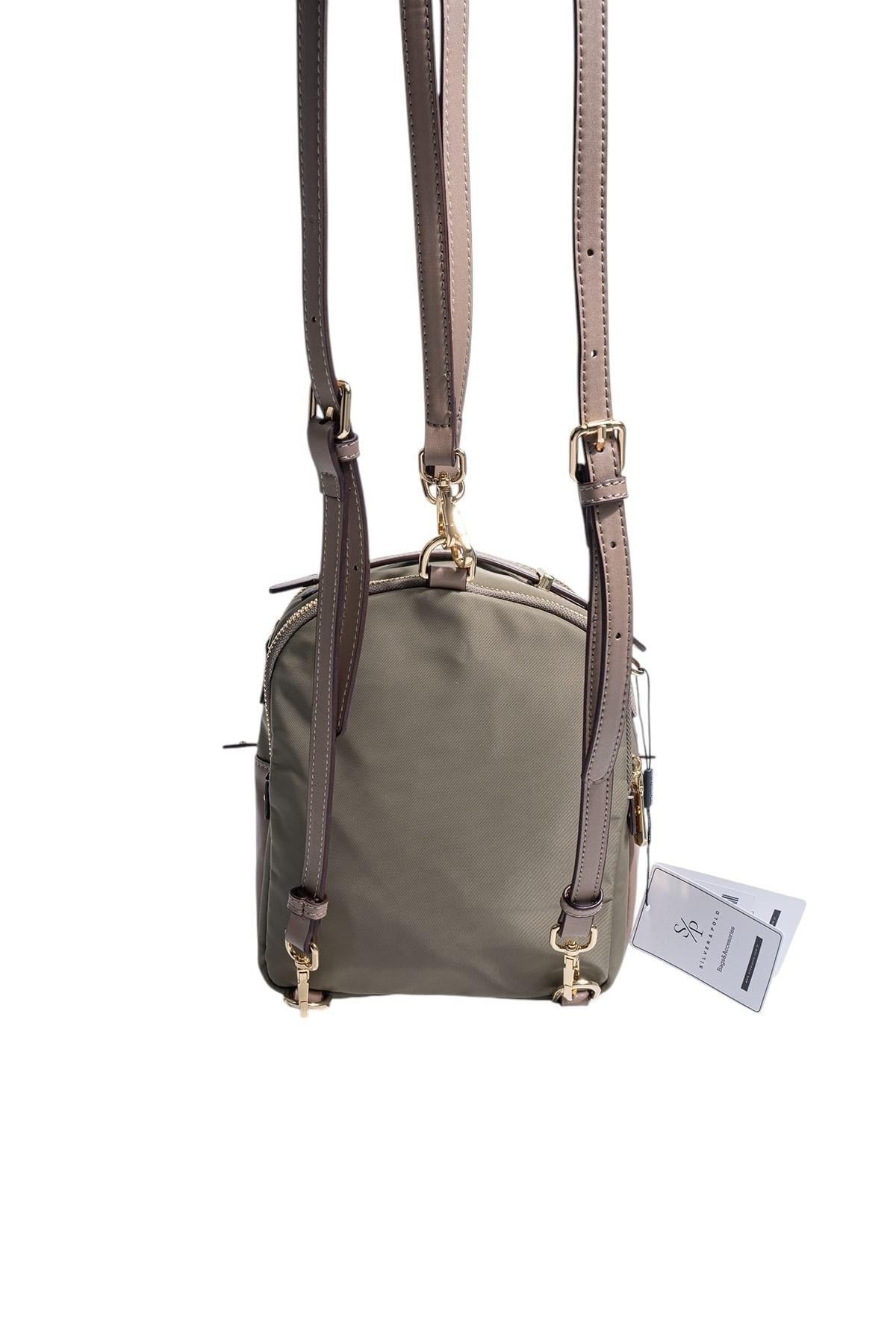 Silver & Polo SP1220 Kadın Çapraz Çanta  Yeşil-Kum