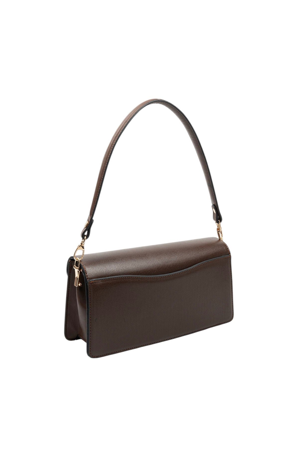 Silver & Polo SP1279 Kadın Çapraz Çanta Düz Kahve-M178 Taş-Kahve
