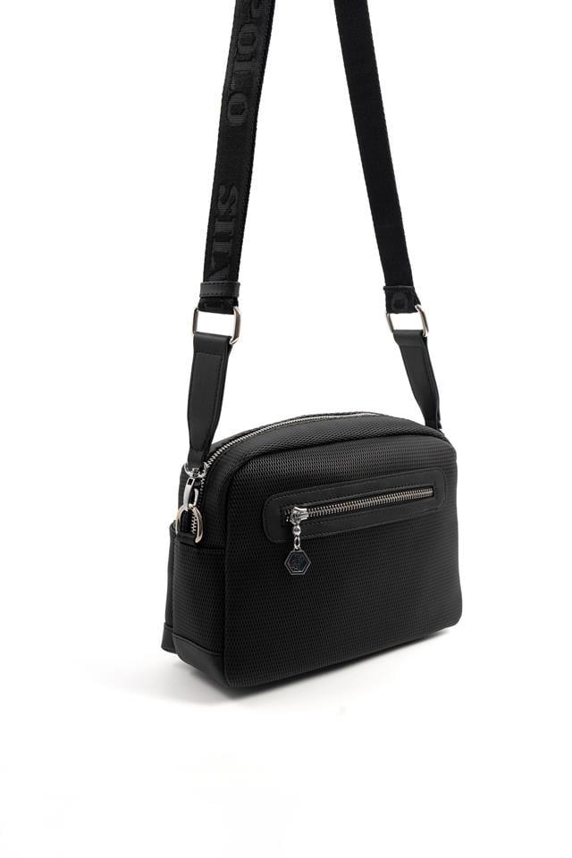 Silver & Polo SP1201 Kadın Çapraz Çanta Petek Siyah