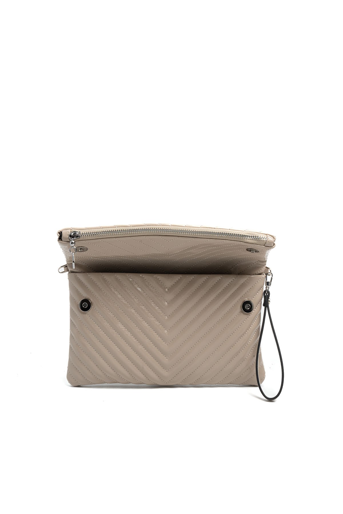 Silver Polo Vizon - Vizon Kapitone V Kadın Portföy ve Clutch El Çantası SP1134