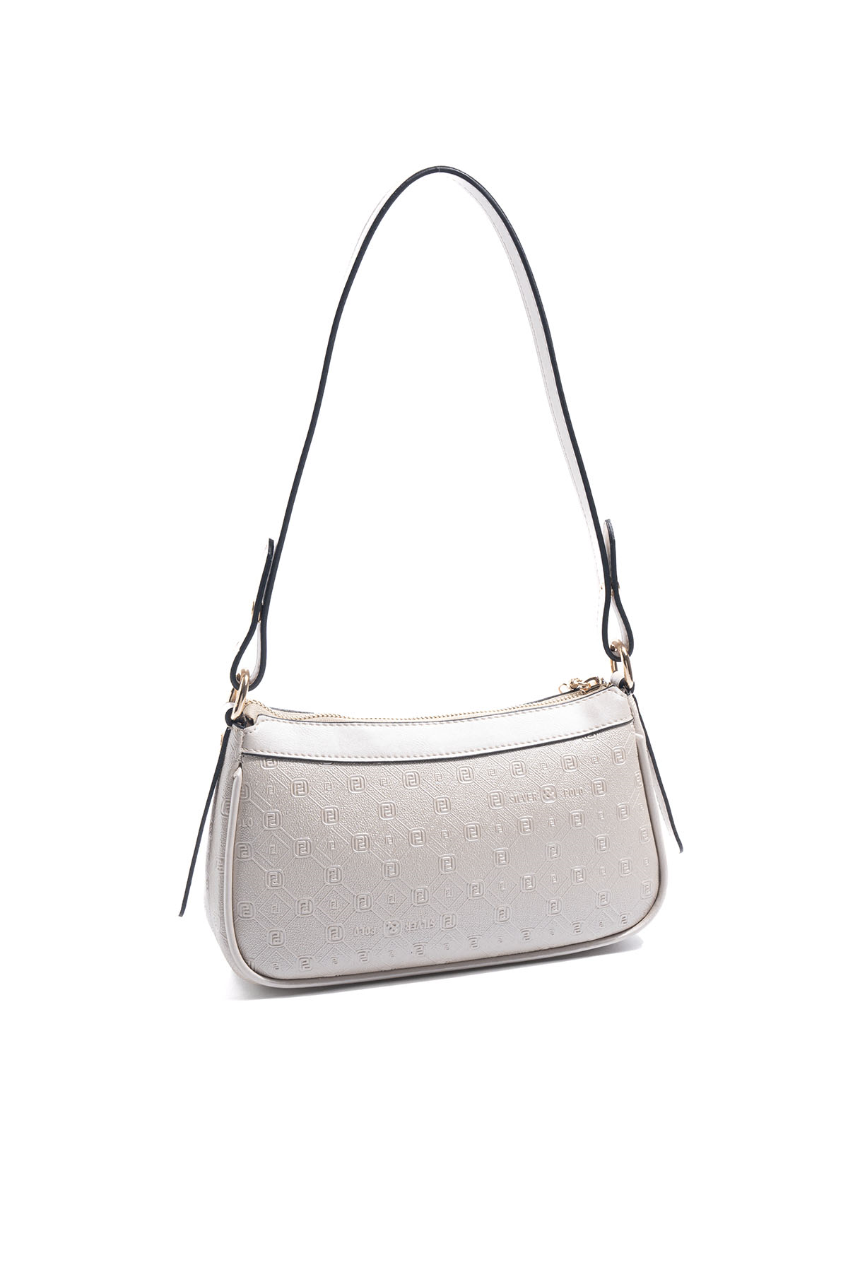 Silver Polo SP1274 Kadın Çapraz Çanta Logolu Bej-S.Bej
