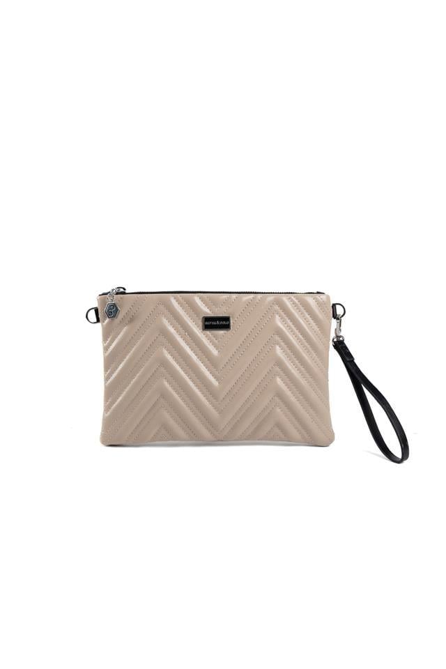 Silver Polo A.Vizon - A.Vizon W Desen Kadın Portföy ve Clutch El Çantası SP1250