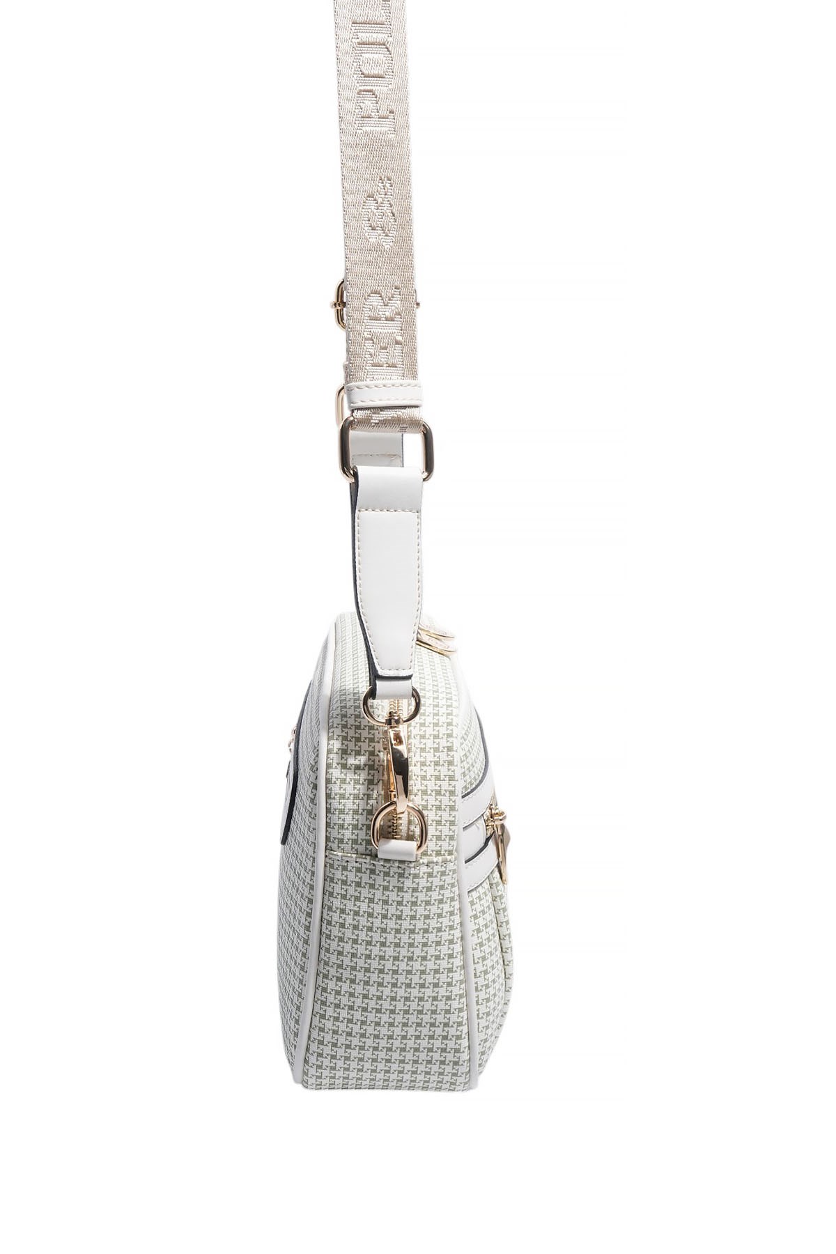 Silver & Polo SP1280 Kadın Çapraz Çanta King Desen Yeşil-Kemik