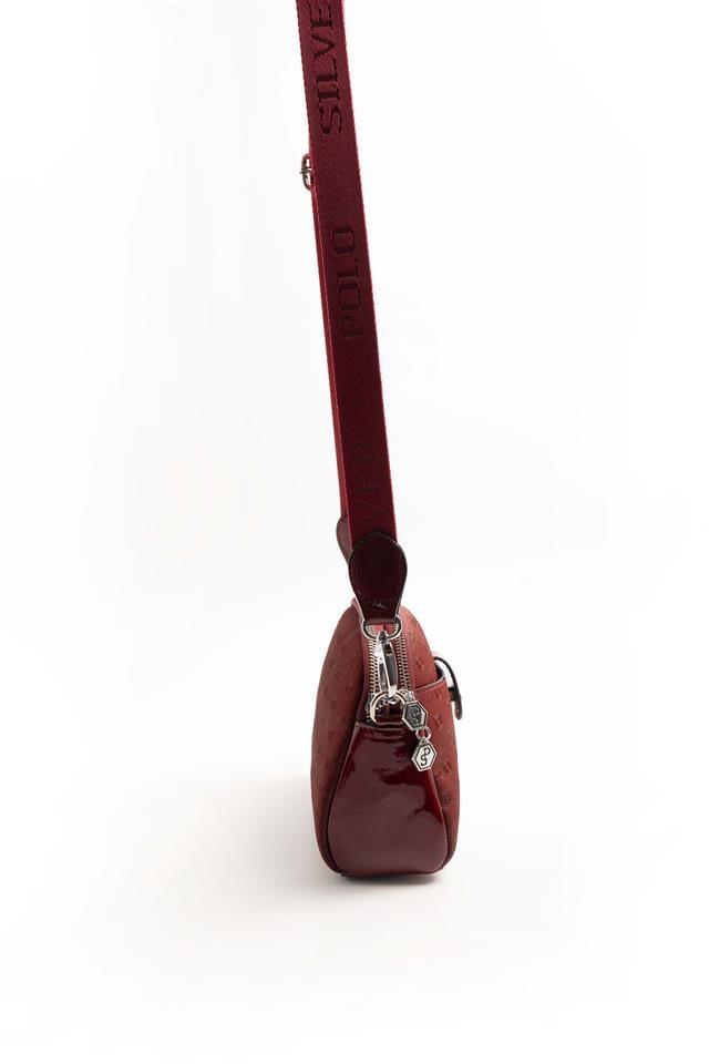 Silver & Polo SP1144 Kadın Çapraz Çanta Fashion Bordo-Rugan Bordo