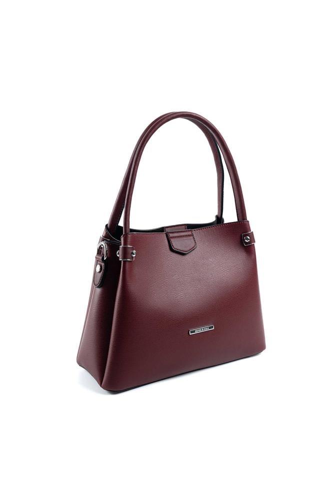 Silver & Polo SP1254 Kadın El Çantası Düz Bordo
