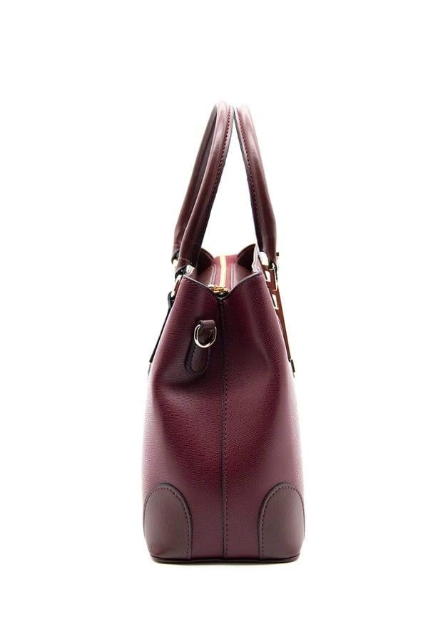 Silver Polo Bordo - Bordo Düz Kadın El Çantası SP667