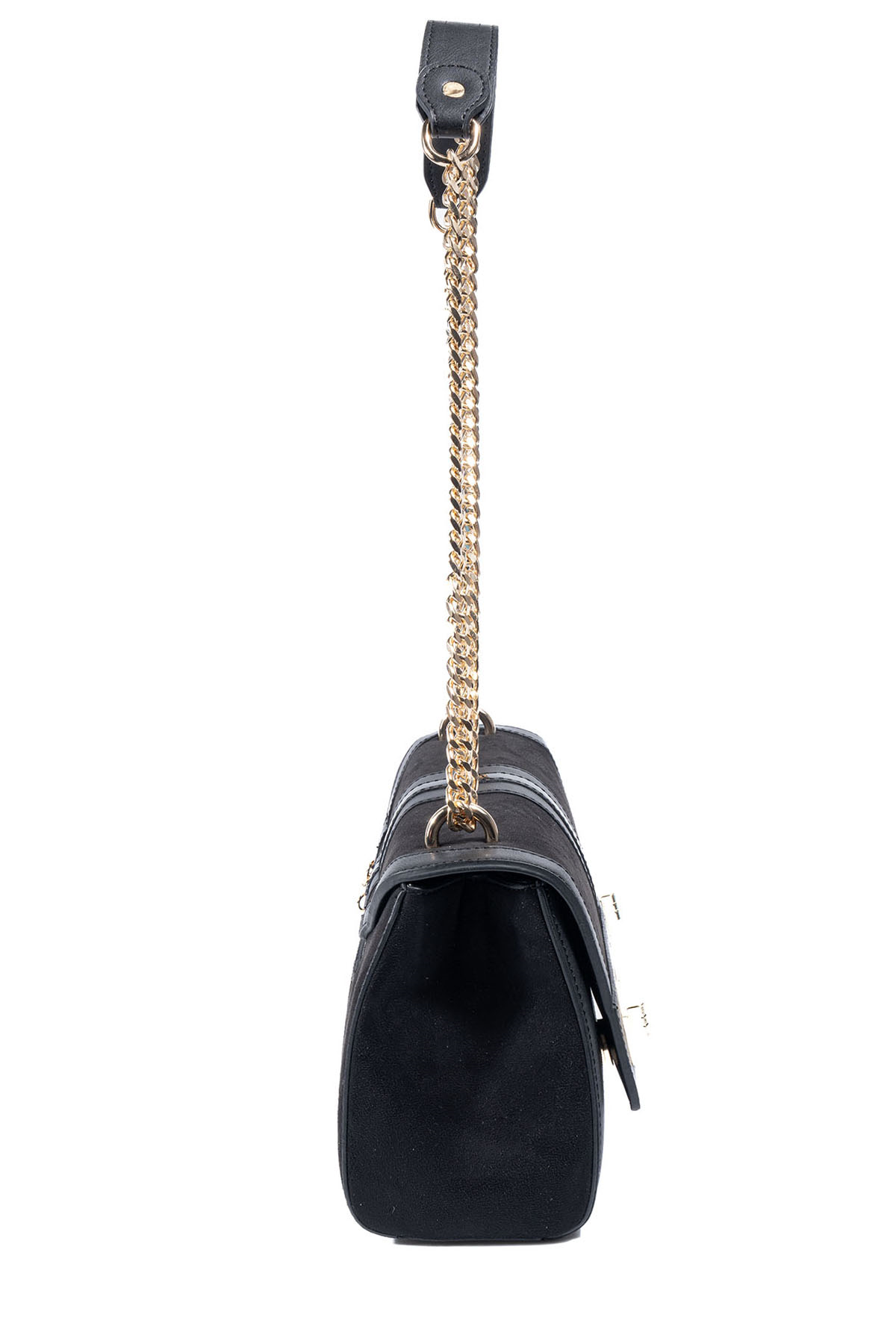 Silver & Polo SP1139 Kadın Çapraz Çanta Süet Siyah