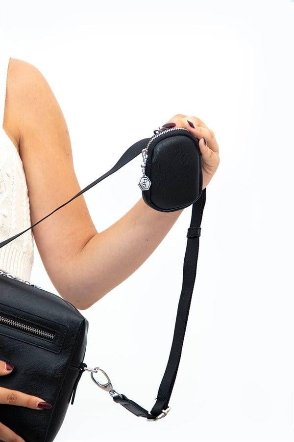 Silver & Polo SP1038 Kadın Çapraz Çanta Düz Siyah