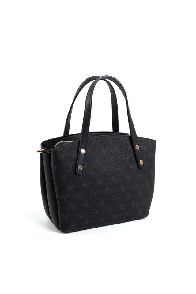 Silver & Polo SP1021 Kadın El Çantası Monogram Siyah