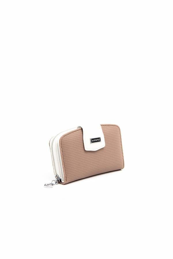 Silver Polo Kum - Kemik Petek Kadın Cüzdan ve Kartlık SP874