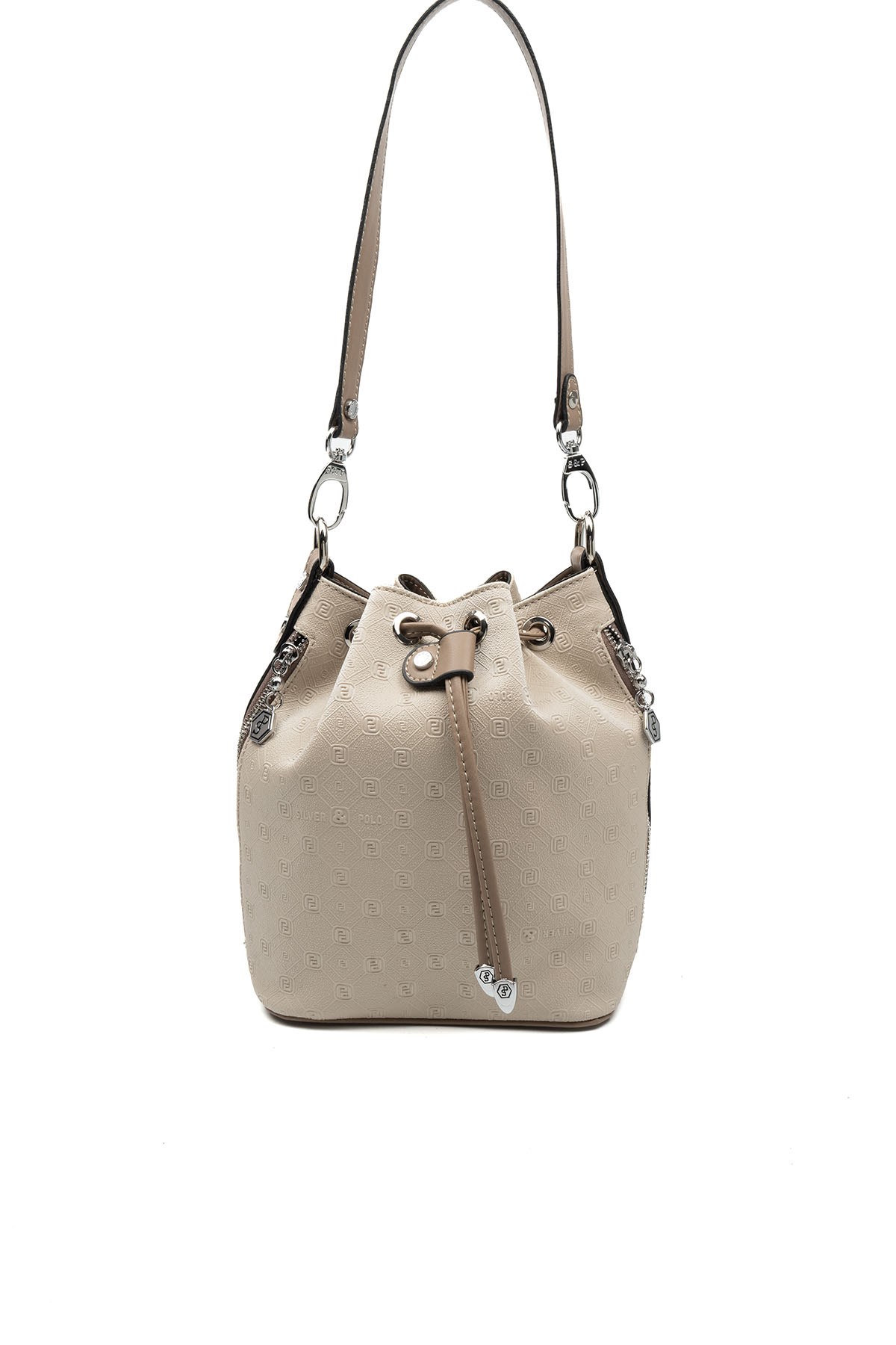 Silver Polo Bej - Latte Fashion Kadın Omuz Çantası SP1137