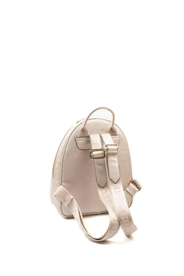 Silver & Polo SP945 Kadın Sırt Çantası Logolu Bej-S.Bej