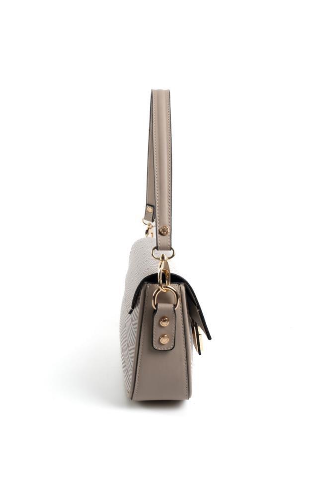 Silver & Polo SP1179 Kadın Omuz Çantası Ç.Örgü Bej-Kum