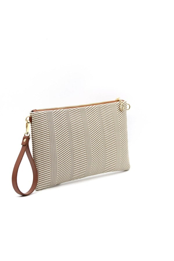 Silver & Polo SP1034 Kadın Portföy & Clutch Hasır Bej-Taba