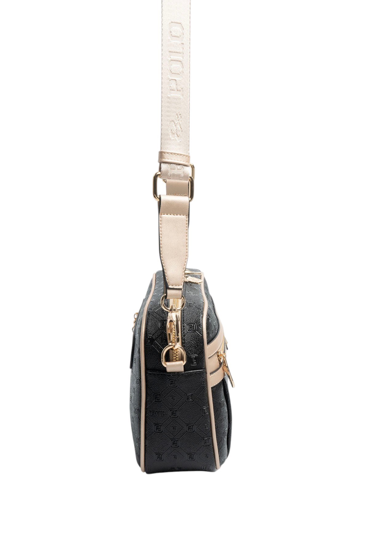 Silver & Polo SP1280 Kadın Çapraz Çanta Logolu Siyah-S.Nut