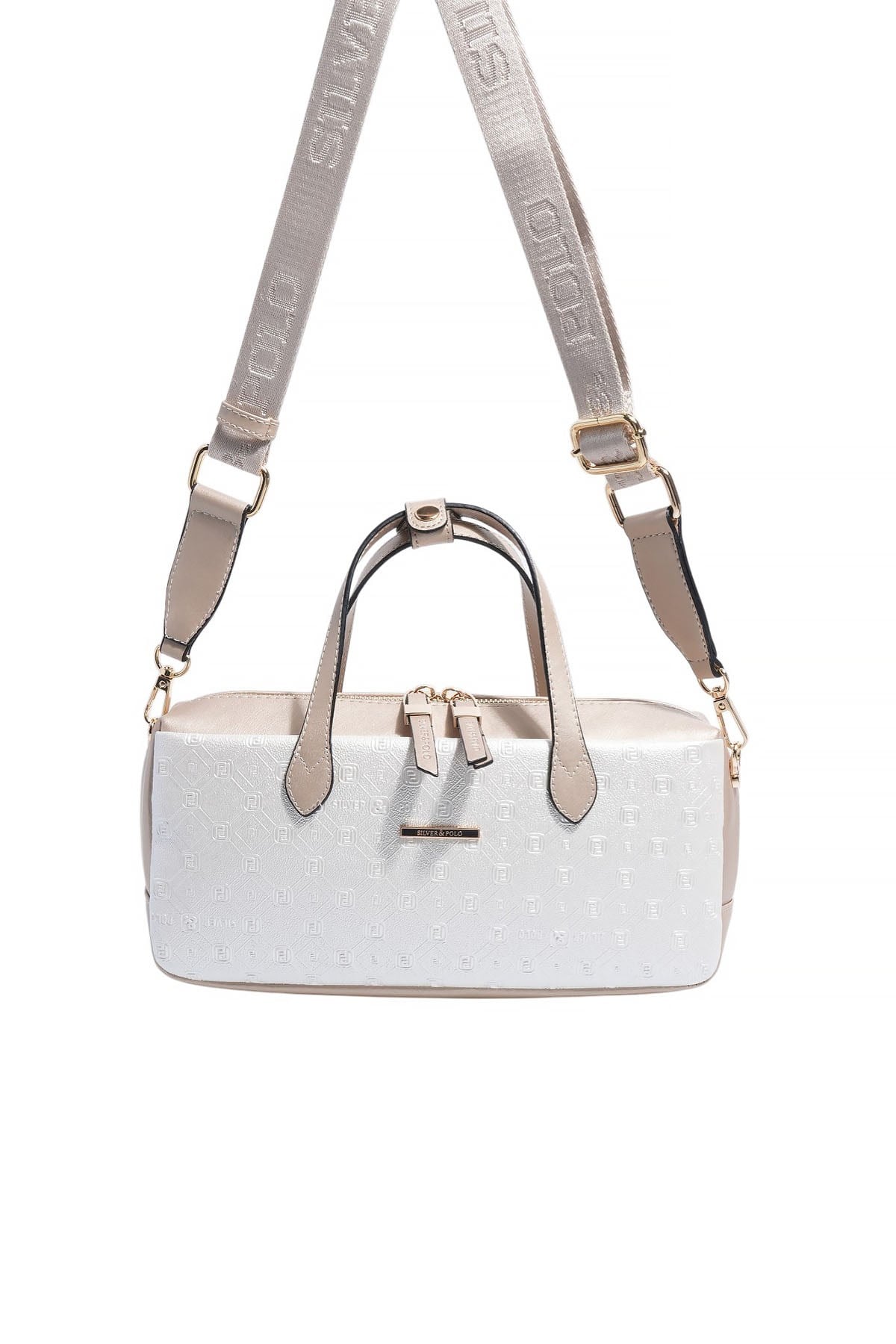 Silver Polo SP1276 Kadın El Çantası Logolu Sedef-S.Nut
