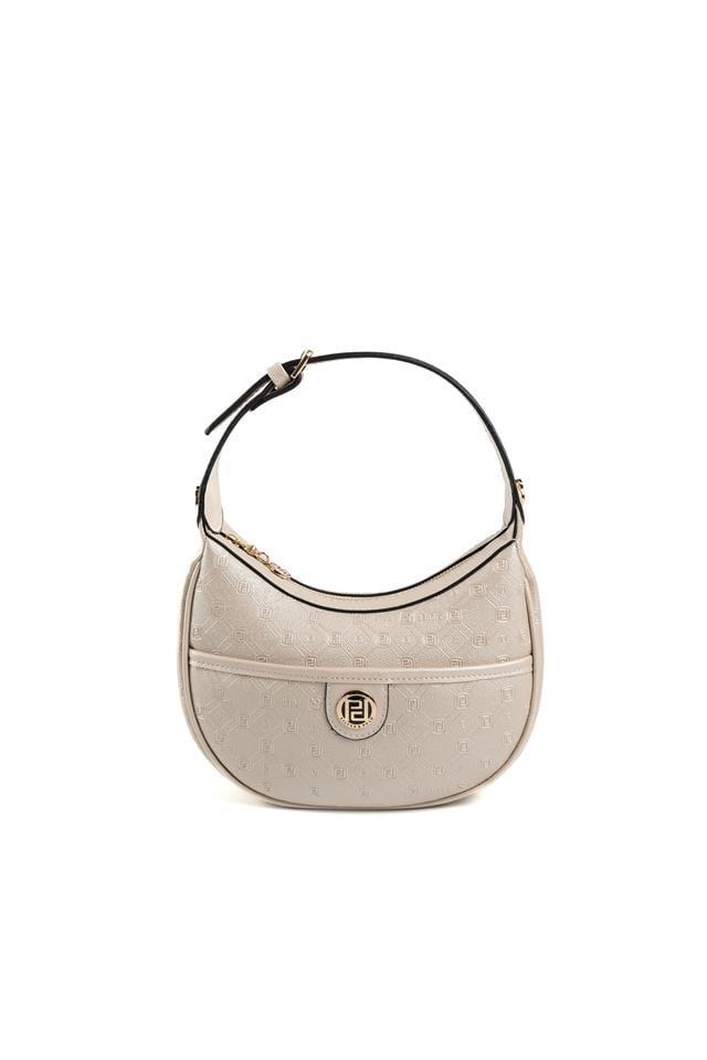 Silver & Polo SP1194 Kadın Omuz Çantası Logolu Bej-S.Bej