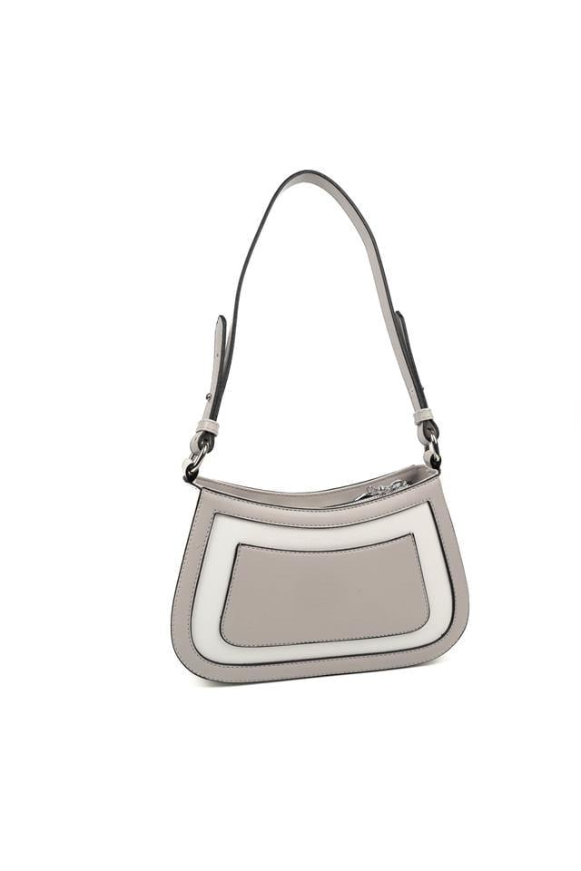 Silver Polo SP1132 Kadın Çapraz Çanta Düz Beyaz-A.Gri