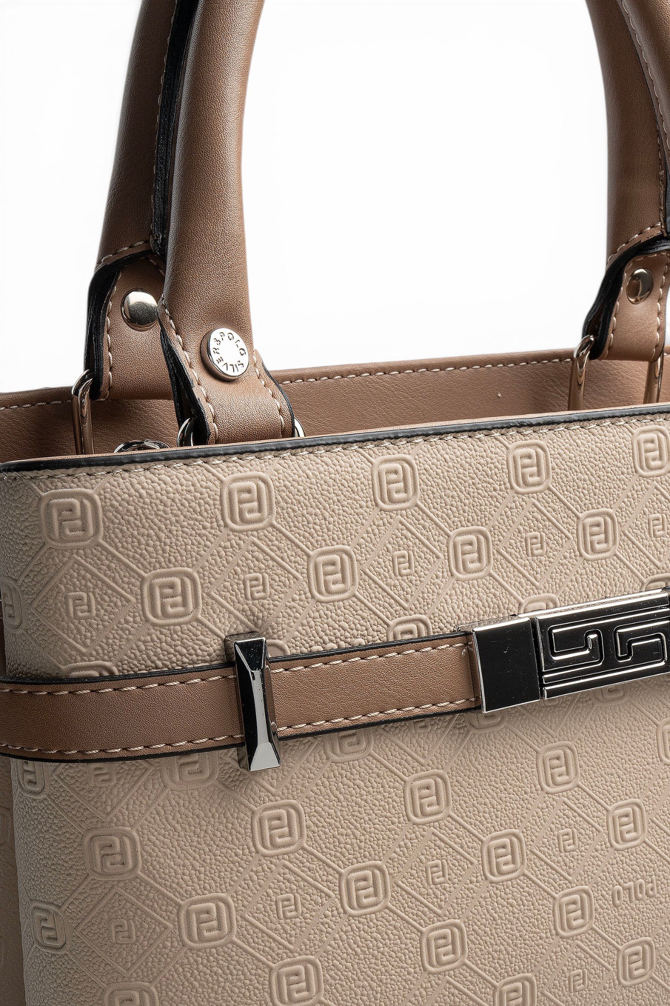 Silver Polo Bej - Latte Fashion Kadın El Çantası SP1149