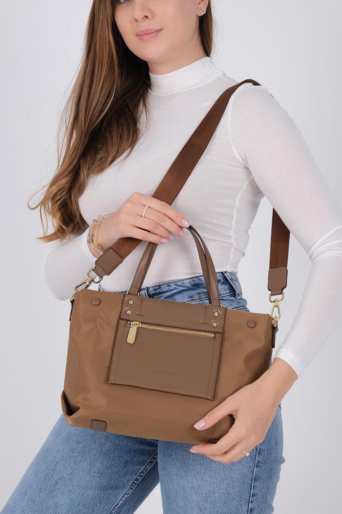 1213 Kadın El Çantası  Tütün-Kahve