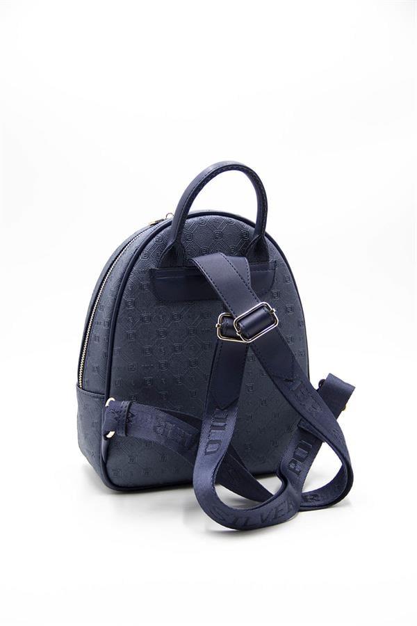 Silver & Polo SP945 Kadın Sırt Çantası Logolu Lacivert-Lacivert